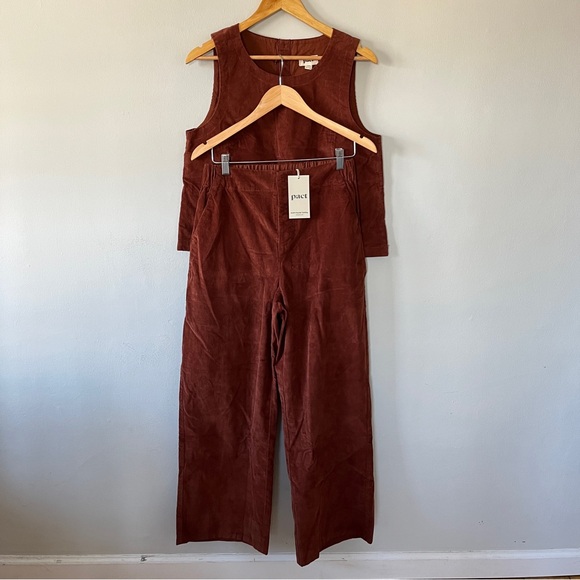 NWT Pact Small Rust Corduroy Set Size Medium - Picture 1 of 9